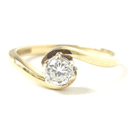 Load image into Gallery viewer, 9ct Yellow Gold Diamond Solitaire Ring
