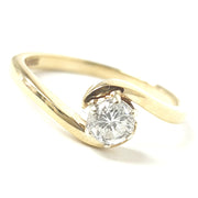 Load image into Gallery viewer, 9ct Yellow Gold Diamond Solitaire Ring
