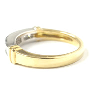 Load image into Gallery viewer, 18ct Yellow &amp; White Gold Diamond Half Eternity Ring
