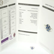 Load image into Gallery viewer, 9ct White Gold Tanzanite &amp; Diamond Flower Ring 1.06ct
