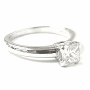 Load image into Gallery viewer, Platinum Princess Cut Diamond Ring 0.50ct
