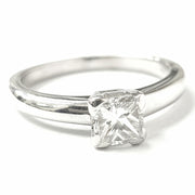 Load image into Gallery viewer, Platinum Princess Cut Diamond Ring 0.50ct
