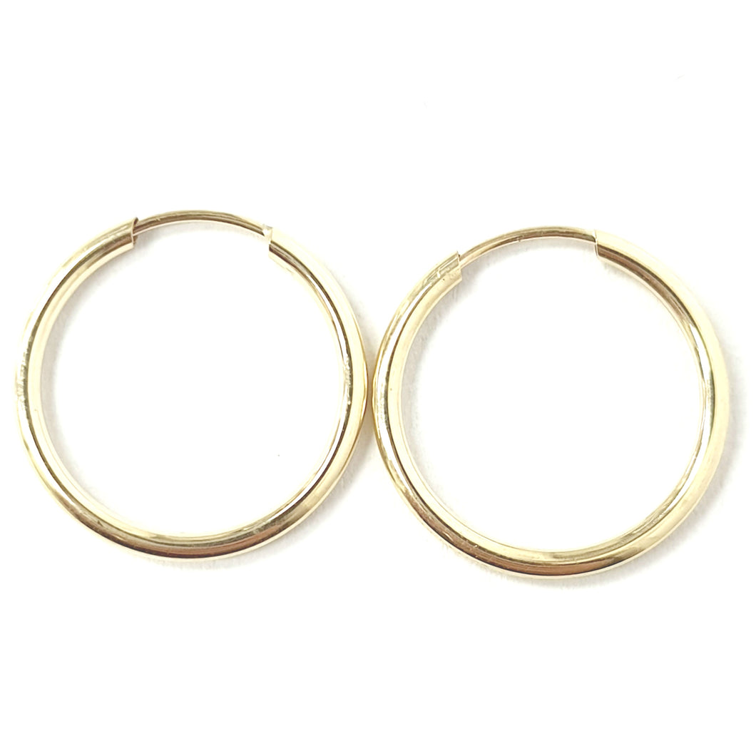 9ct Gold Sleeper Hoops