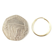 Load image into Gallery viewer, 9ct Gold Sleeper Hoops
