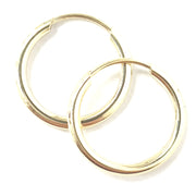 Load image into Gallery viewer, 9ct Gold Sleeper Hoops
