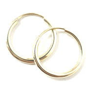 Load image into Gallery viewer, 9ct Gold Sleeper Hoops
