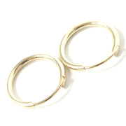 Load image into Gallery viewer, 9ct Gold Sleeper Hoops
