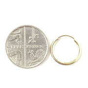 Load image into Gallery viewer, 9ct Gold Sleeper Hoops
