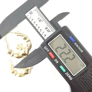Load image into Gallery viewer, 9ct Gold Claddagh Hoops
