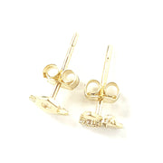 Load image into Gallery viewer, 9ct Gold Bee &amp; Honey Studs
