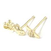 Load image into Gallery viewer, 9ct Gold Bee &amp; Honey Studs
