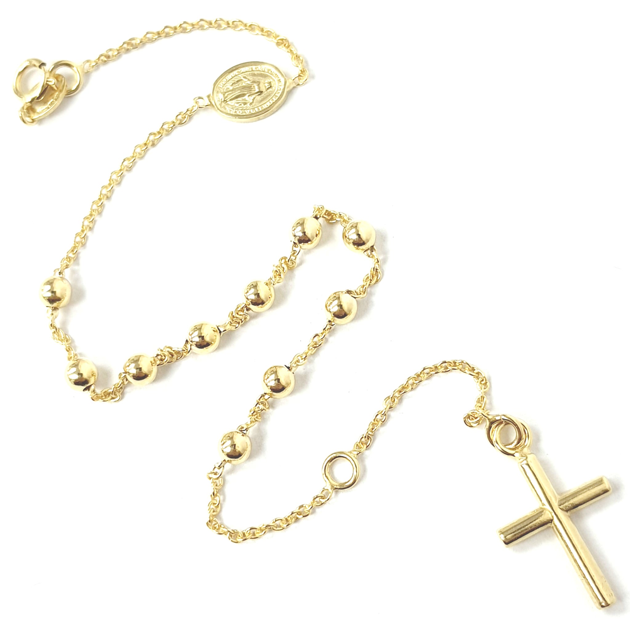 9ct Gold Rosary Bracelet Albone