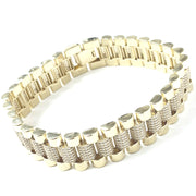 Load image into Gallery viewer, 9ct Gold Rolex Style Bracelet
