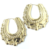 9ct Gold Creole Hoop Earrings