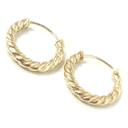 Load image into Gallery viewer, 9ct Gold Sleeper Hoops
