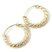 Load image into Gallery viewer, 9ct Gold Sleeper Hoops
