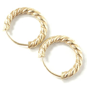 Load image into Gallery viewer, 9ct Gold Sleeper Hoops
