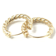 Load image into Gallery viewer, 9ct Gold Sleeper Hoops
