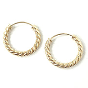 Load image into Gallery viewer, 9ct Gold Sleeper Hoops
