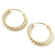 Load image into Gallery viewer, 9ct Gold Sleeper Hoops
