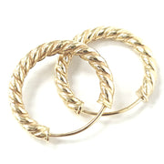 Load image into Gallery viewer, 9ct Gold Sleeper Hoops
