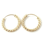 Load image into Gallery viewer, 9ct Gold Sleeper Hoops
