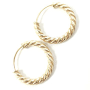 Load image into Gallery viewer, 9ct Gold Sleeper Hoops
