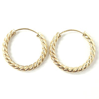 9ct Gold Sleeper Hoops