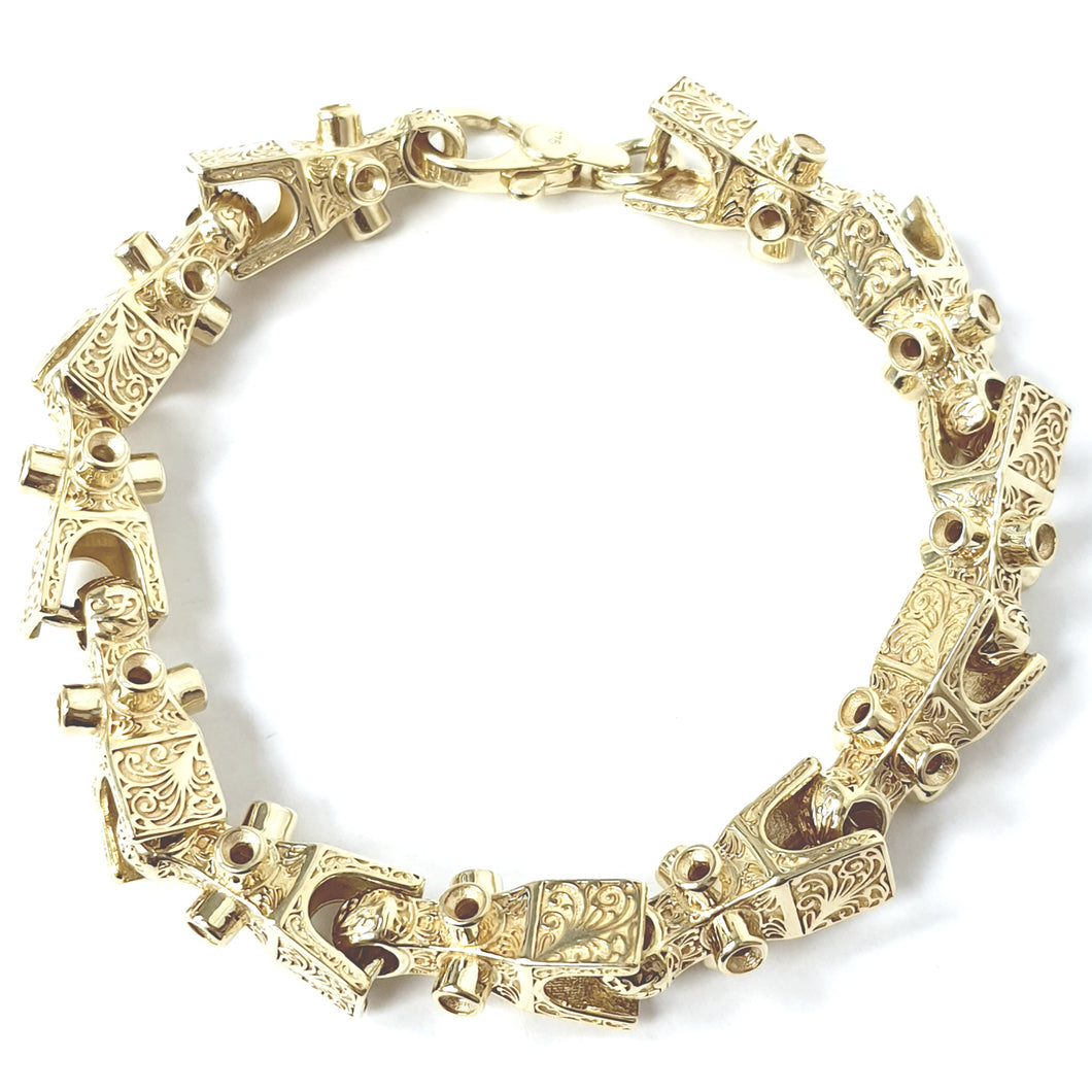 9ct Gold Lego Bracelet