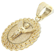 Load image into Gallery viewer, 9ct Gold Angel Disc Pendant
