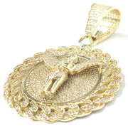 Load image into Gallery viewer, 9ct Gold Angel Disc Pendant
