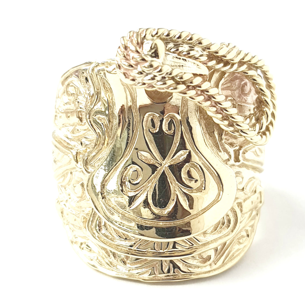 9ct Gold Saddle Ring