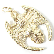 Load image into Gallery viewer, 9ct Gold Eagle on Skull Pendant
