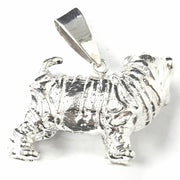 Load image into Gallery viewer, Silver Shar Pei Pendant
