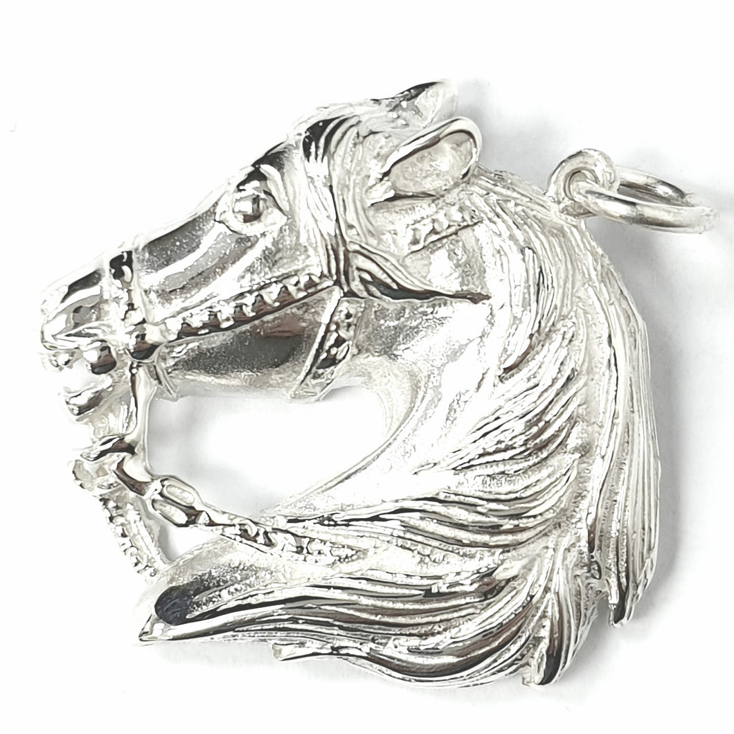 Silver Horse Head Pendant