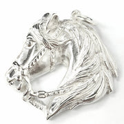 Load image into Gallery viewer, Silver Horse Head Pendant
