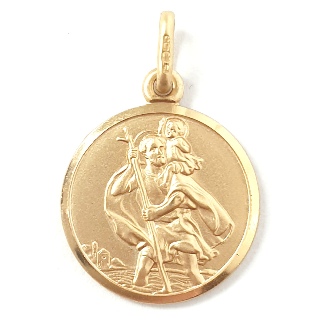 9ct Gold St Christopher Pendant
