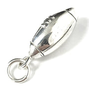 Load image into Gallery viewer, Silver Rugby Ball Pendant
