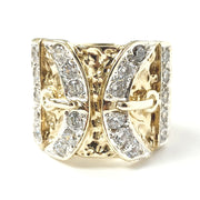 Load image into Gallery viewer, 9ct Gold Double Buckle Ring
