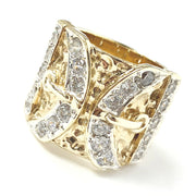 Load image into Gallery viewer, 9ct Gold Double Buckle Ring
