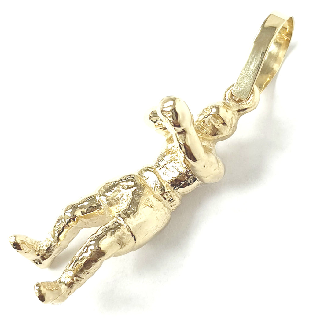 9ct Gold Boxer Pendant