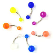 Load image into Gallery viewer, Coloured Belly Bar Neon UV
