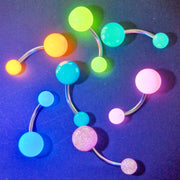 Load image into Gallery viewer, Coloured Belly Bar Neon UV
