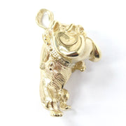 Load image into Gallery viewer, 9ct Gold Bulldog Pendant
