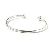 Load image into Gallery viewer, Silver Torque Bangle
