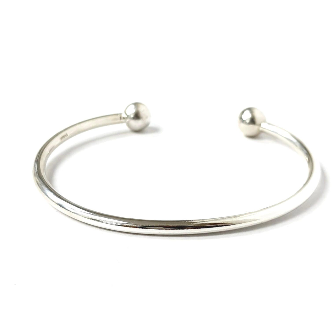 Silver Torque Bangle