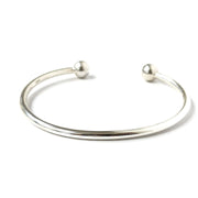 Load image into Gallery viewer, Silver Torque Bangle
