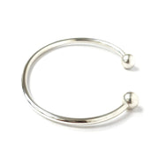 Load image into Gallery viewer, Silver Torque Bangle
