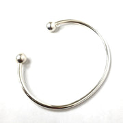 Load image into Gallery viewer, Silver Torque Bangle
