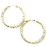 Load image into Gallery viewer, 9ct Gold Sleeper Hoops
